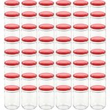  Staklenke za džem s crvenim poklopcima 48 kom 230 ml | Eponuda.com