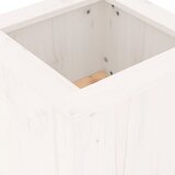 Klupa sa sadilicama bijela 184,5x39,5x56,5 cm masivna borovina | Eponuda.com
