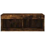 TV ormarić s LED svjetlima boja dimljenog hrasta 80x30x30 cm | shoptok.hr