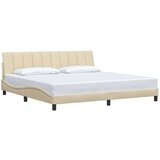  Okvir za krevet bez madraca krem 200x200 cm od tkanine - Krema 200 x 200 cm | shoptok.hr
