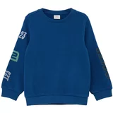 s.Oliver Sweater majica plava / svijetlozelena / bijela