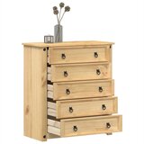 vidaXL Predalnik Corona 80x40x89 cm trdna borovina | Shoptok.si