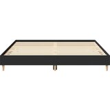  Posteljni okvir brez vzmetnice črn 160x200 cm inženirski les, (21792792) | Shoptok.si