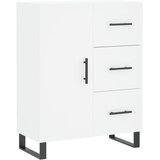  Visoka komoda bijela 69,5x34x180 cm konstruirano drvo Slike