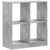Maison Chic Knjižna omara - Knjižni regal betonsko siva 68,5x32x75 cm inženirski les, (21724947) Cene