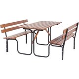  miza za piknike rasta, dxšxv 1500 x 1850 x 780 mm, rjave/črne barve Cene