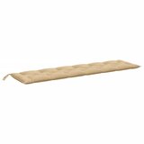  Jastuk za vrtnu klupu prošarano bež 200x50x7 cm tkanina | shoptok.hr