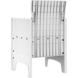  Vrtni Stol Set 2 Bela Plastika Ratan Stil Standard Lahki, (22015561) | Shoptok.si