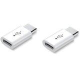 INF 2-Pack kratek adapter Android na USB-C z PD polnjenjem 5A White, (5000346892) Cene