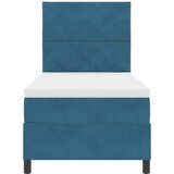  s opruga kutije Tamno plava 90 x 190 cm Baršun | shoptok.hr