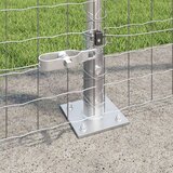  Stebri Ograje Komplet 104 Pocinkano jeklo 3.2 x 3.2 x 88.5 cm | Shoptok.si