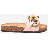 Resti Women's pink slippers with decoration at Fixci- Footwear | Shoptok.si