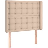  LED uzglavlje boja cappuccina 103x16x118/128 cm od umjetna koža | shoptok.hr
