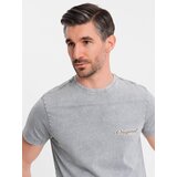 Ombre Cotton t-shirt printed on chest and back - gray | Shoptok.si