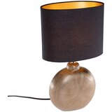 Honsel Landelijke tafellamp brons met zwart 39 cm - Kygo Cene