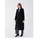 LC Waikiki Women's Jacket Collar Plain Cachet Coat