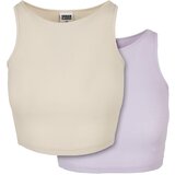 UC Ladies Ladies Cropped Rib Top 2-Pack softseagrass+lilac Cijene