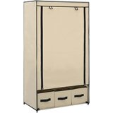 Furnova Garderobna omara krem 87x49x159 cm iz blaga, (21930423) u