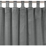  Curtain VILA color graphite style classic 10cm tab tops velvet 135x300 HOMEDE | shoptok.hr