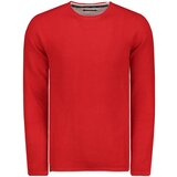 Ombre Muški džemper E121 crveni Cene