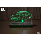 Black Cut 3D Lampa jednobojna - Lada ( C02 ) Cene