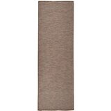 Vanjski tepih ravnog tkanja 80 x 250 cm smeđi | shoptok.hr