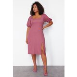 Trendyol Curve Plum Slit Knitted Dress | Shoptok.si
