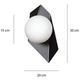  Zidna svetiljka DRIFTON 1xE14/10W/230V crna | Eponuda.com