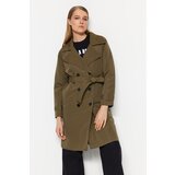 Trendyol Trench Coat - Khaki - Double-breasted Cijene