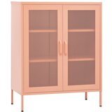 Furnova Omara za shranjevanje roza 80x35x101,5 cm jeklo, (21955991) | Shoptok.si