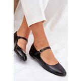 Boto Patent Ballerinas With Strap Black Arrivara | shoptok.hr