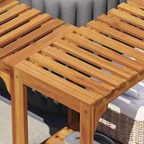  Okruženje za kadicu Smeđa 230 x 230 cm Čvrsto drvo akacije | shoptok.hr