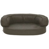 vidaXL ergonomski madrac za pse 60 x 42 cm tamnosivi izgled platna | shoptok.hr