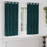  Zavjese za zamračivanje 2 pcs Tamnozelena 140 x 175 cm Baršun | shoptok.hr
