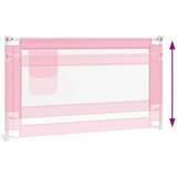  Sigurnosna ograda za dječji krevet ružičasta 140x25 cm tkanina | Eponuda.com