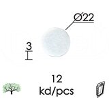 Dabel podloška filc samol. za nameštaj F01 bela FI22X3 mm (12kom) DPZ (0218021) cene
