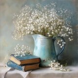 Styler Tiskana slika na platnu 32x32 cm Gypsophila – | Shoptok.si
