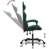  Okretna igraća stolica crno-zelena od umjetne kože | shoptok.hr