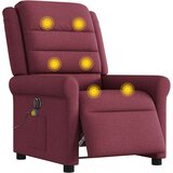 Maison Chic Električni masažni naslanjač - Relax naslanjač vinsko rdeče blago, (22134745) | Shoptok.si