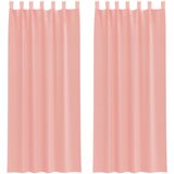 vidaXL Voile zavese z zankami 2 kosa roza 140x260 cm, (5000298481) Cene