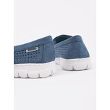 GOODIN Blue loafers with a decorative chain | Shoptok.si