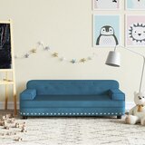 vidaXL Dječja fotelja plava 90 x 53 x 30 cm bar&scaron;unasta cijene