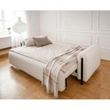 ELTAP Sklopiva/s prostorom za odlaganje sofa od bouclé tkanine boje slonovače 244 cm Arcadova – | shoptok.hr