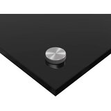  Kuhinjski zid 2 pcs Crna 110 x 40 cm Staklo otporno na udarce | shoptok.hr