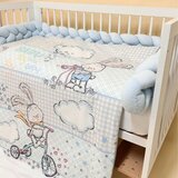 Baby Textil Textil komplet posteljina 4u1 Plavi Zeka | Eponuda.com