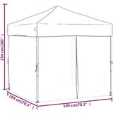  Zložljiv vrtni šotor s stranicami moder 2x2 m, (20703345) | Shoptok.si