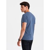 Ombre Streetstyle men's cotton pocket print t-shirt - indigo | shoptok.hr