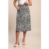 Fenzy Midi Suknja S Printom, Crno-Bijela | shoptok.hr