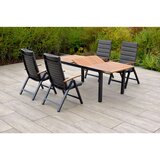 Gardenson Vrtni Set Astros, 5-delno, Blazine, Raztegljiva Miza | Shoptok.si