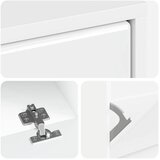  Ormar za cipele BREDA 78 x 24 x 103 cm Konstruirano drvo - Bijela visokog sjaja | shoptok.hr